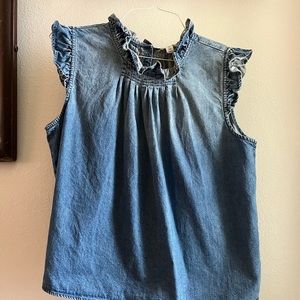 Denim Tribal Jeans Blouse